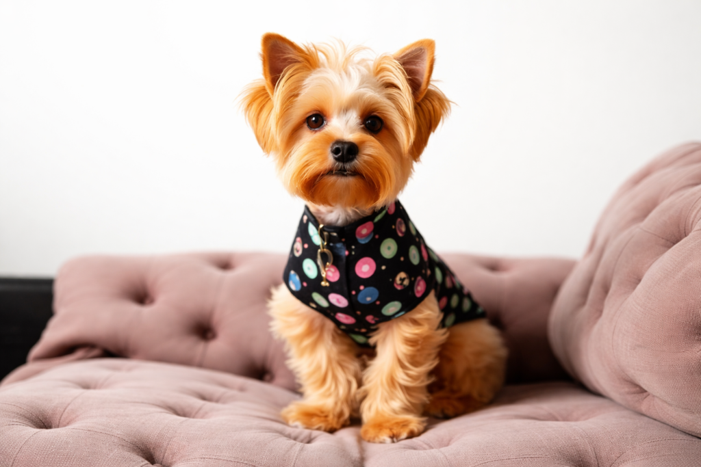 Cute-Yorkshire-Terrier-on-mauve-couch-1024x683 डिज़ाइनर डॉग के मालिक ज़्यादा बिहेवियर प्रॉब्लम बता रहे हैं, वेट्स ने चेतावनी दी