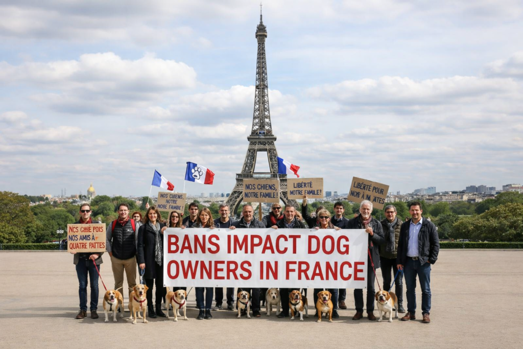 Dog-owners-stand-united-in-Paris-1024x683 XL बुली डॉग्स कहाँ बैन हैं? 7 चौंकाने वाले फैक्ट्स जो आपको ज़रूर जानने चाहिए
