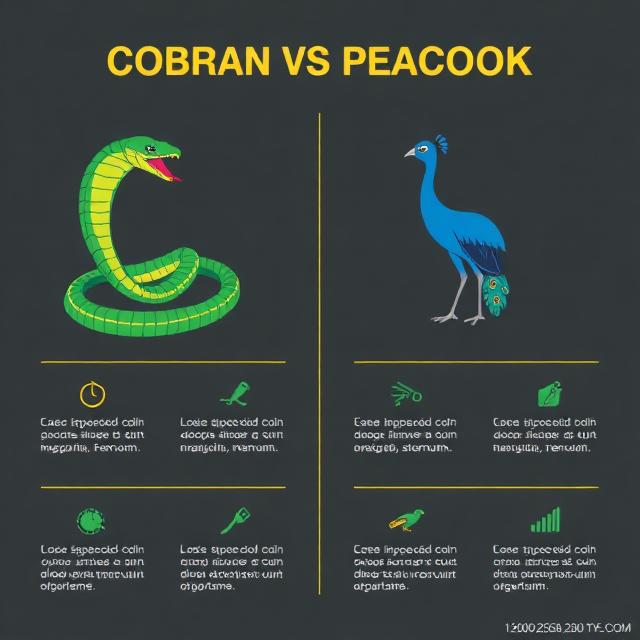 55fe6d9f-9796-4040-9cce-0199f15bf691 कोबरा बनाम मोर के बारे में 7 चौंकाने वाले तथ्य: प्रकृति में कौन जीतता है?