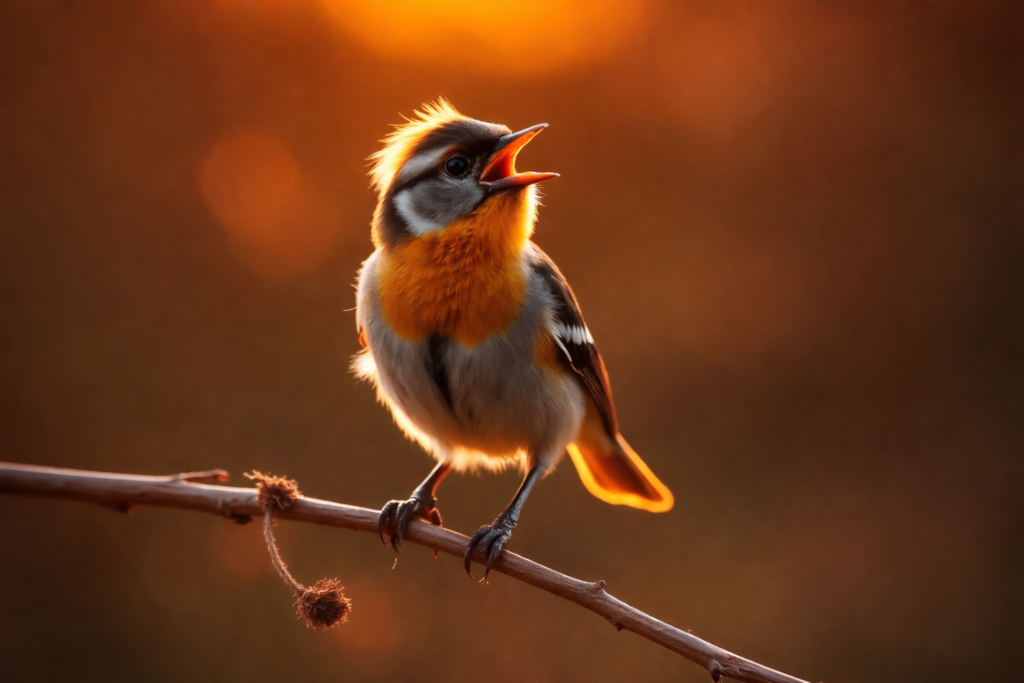 Songbird-singing-in-sunset-glow-1024x683 चैफिंच पक्षी: 12 रोचक तथ्य, निवास स्थान, व्यवहार और संपूर्ण देखभाल गाइड