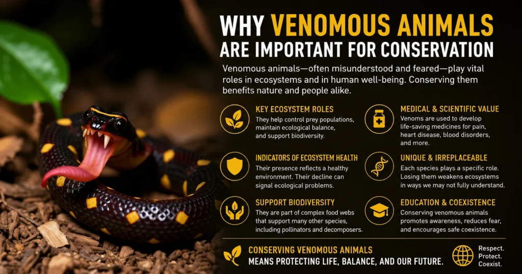Conserving-venomous-animals-for-balance-1024x538 अलबामा के ज़हरीले जंगली जानवरों के बारे में जानें: खतरनाक साँपों, मकड़ियों और सुरक्षा टिप्स की पूरी गाइड